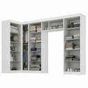 Ver imagem 4 de Guarda Roupa Modulado de Canto 10 Portas Branco