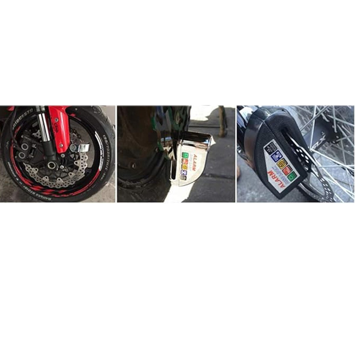 Trava de Disco Cadeado Moto Freio Sensor Alarme Sonoro Anti Roubo Furto Motocicleta Bicicleta Bike P - 6