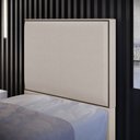 Ver imagem 2 de Cabeceira Cama Box Solteiro Com Tachas 100 cm Vicenza L02 Linho Bege - Lyam Decor