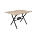 Ver imagem 7 de Conjunto de Mesa com 4 Cadeiras Luna Bege/Craqueado Preto/Junco Manteiga