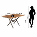 Ver imagem 6 de Conjunto de Mesa com 4 Cadeiras Luna Marrom/Bronze/Bege Geométrico