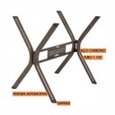 Ver imagem 7 de Conjunto de Mesa com 4 Cadeiras Luna Marrom/Bronze/Bege Geométrico