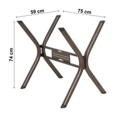 Conjunto de Mesa com 4 Cadeiras Luna  - 5