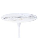 Ver imagem 3 de Mesa Saarinen Tulipa Redonda 80cm Tampo Madeira Preto Sala Cozinha Jantar