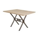 Ver imagem 7 de Conjunto de Mesa com 4 Cadeiras Luna Bege/Bronze/Geométrico