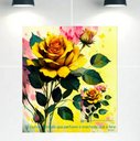 Ver imagem 1 de Quadro Decorativo Tela Canvas Floral Ref:qbfl1 Lojall 60 X 40 Cm Borda Infinita