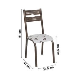 Conjunto de Mesa com 6 Cadeiras Luna  - 11