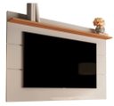 Ver imagem 2 de Painel Suspenso Flutuante Home Tv até 55 Polegadas Prateleira Superior Vivare New 1.36:off White/nat
