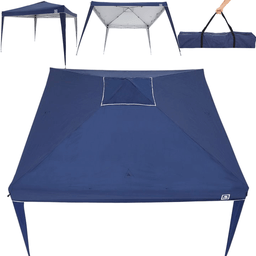 Tenda Gazebo Dobravel Portatil Desmontavel Belfix 3x3 Azul - 4