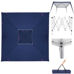 Tenda Gazebo Dobravel Portatil Desmontavel Belfix 3x3 Azul - 3