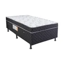 Ver imagem 1 de BOX BASE CONJUGADA ESPUMA DUPLA SOLTEIRO KING POLIESTER (110KG - 0.96X2.03X56):BRANCO