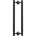 Ver imagem 1 de Puxador Duplo Chamonix 550mm Preto para Porta Pivotante, Correr Vidro