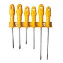 Ver imagem 1 de Jogo de Chaves de Fenda Chata e Cruzada Master Yellow com Suporte 6 Peças - Tramontina 41516536