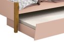 Ver imagem 3 de Cama Babá Solteiro com Auxiliar Simba Rosa Fosco com Madeira - MoveisAqui