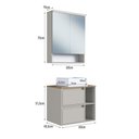 Ver imagem 4 de Conjunto para Banheiro Gabinete Suspenso 60cm com Cuba Espelheira com Led Cj8005.40 Arenas