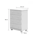 Ver imagem 4 de Quarto de Bebê Guarda-Roupa Cômoda e Berço 100% MDF Pega-Pega Espresso Móveis Branco Brilho