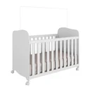 Ver mais imagens de Quarto de Bebê Guarda-Roupa Cômoda e Berço 100% MDF Pega-Pega Espresso Móveis Branco Brilho