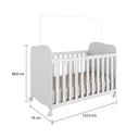 Ver imagem 5 de Quarto de Bebê Guarda-Roupa Cômoda e Berço 100% MDF Pega-Pega Espresso Móveis Branco Brilho