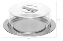 Ver imagem 5 de Kit Porta Pão, Porta Frios e Boleira Inox Tampa Pinça Forma