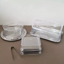 Ver imagem 2 de Kit Porta Pão, Porta Frios e Boleira Inox Tampa Pinça Forma