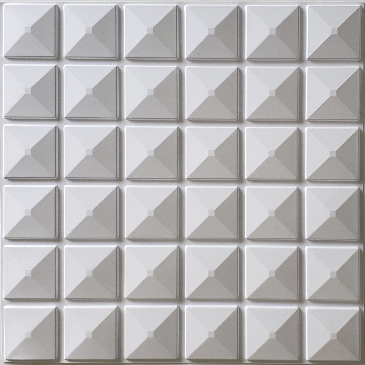 20 Placas Inca 3d Adesiva Parede Teto Imita Gesso 25x25cm Branco - 3