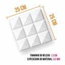 Ver imagem 2 de 20 Placas Inca 3d Adesiva Parede Teto Imita Gesso 25x25cm Branco