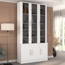 Ver imagem 1 de Estante para Livros 6 Portas Moderno Branco