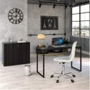 Ver imagem 7 de Escrivaninha Mesa Escritório Office Estilo Industrial 120cm Kuadra Compace