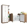 Quarto de Bebê Completo com Guarda Roupa Cômoda e Berço 100% MDF Pega-Pega  - 2