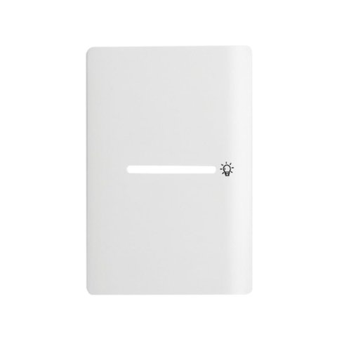 Placa 4x2 com 1 Interruptor Pulsante para Minuteria Horizontal + Suporte Branco da Linha Novara - 11