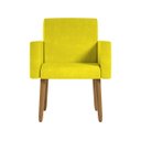 Ver imagem 6 de Kit 5 Cadeiras Poltronas Decorativa - Escritório - Recepção Cor:amarelo