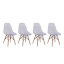 Ver imagem 1 de Conjunto 4 Cadeiras Eiffel - Incolor Or Design