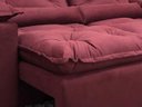 Ver imagem 6 de Sofá Retrátil e Reclinável 2,00m em Tecido Veludão C/ Pillow Nos Braços Athenas - Montagem Inclusa:v