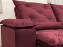 Ver imagem 5 de Sofá Retrátil e Reclinável 2,00m em Tecido Veludão C/ Pillow Nos Braços Athenas - Montagem Inclusa:v