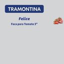 Ver imagem 5 de Faca para Tomate Felice Corte Preciso Aço Inox Cabo Polipropileno Azul Cozinha Tramontina
