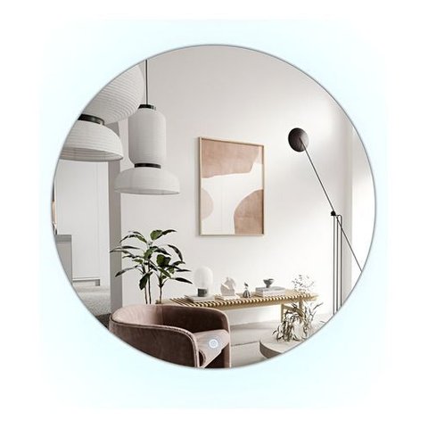 Espelho Redondo 60cm Iluminado Led Touch Premium Luxo - Led Frio