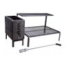 Kit Grelha em Aço Carbono Parrilla Rústica 80cm e Firebox Avulsa para Churrasco Profissional - 1