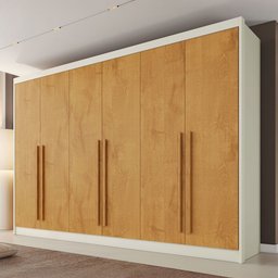 Guarda-roupa Casal Alba Plus 6 Portas 4 Gavetas 100% Mdf - Mademarcs - 1