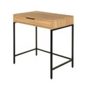 Ver imagem 3 de Escrivaninha Square 1 Gaveta 70 Cm X 48 Cm Tauari - Preto