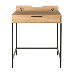 Escrivaninha Square 1 Gaveta 70 Cm X 48 Cm Tauari - Preto - 2