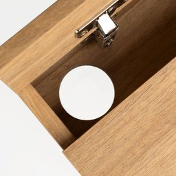 Escrivaninha Square 1 Gaveta 70 Cm X 48 Cm Tauari - Preto - 6