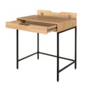 Ver imagem 4 de Escrivaninha Square 1 Gaveta 70 Cm X 48 Cm Tauari - Preto