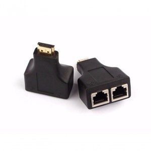 Extensor Hdmi 3d 30m Via Cabo Rede Utp Rj45 Cat5e6 Jc-exrj45