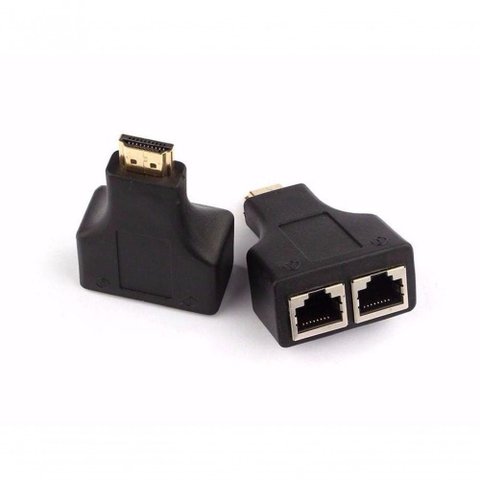 Extensor Hdmi 3d 30m Via Cabo Rede Utp Rj45 Cat5e6 Jc-exrj45