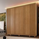 Ver imagem 2 de Guarda Roupa Ripado 6 Portas 6 Gavetas Arezzo Benetil Cinamomo