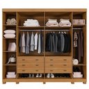 Ver imagem 3 de Guarda Roupa Ripado 6 Portas 6 Gavetas Arezzo Benetil Cinamomo