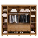 Ver imagem 4 de Guarda Roupa Ripado 6 Portas 6 Gavetas Arezzo Benetil Cinamomo
