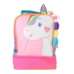 Lancheira Térmica Infantil Unicórnio C/ Alça Carona 5l Rosa - 2