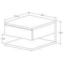 Ver imagem 3 de Mesa de Cabeceira Suspenso Flórida Branco