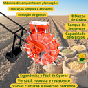 Ver imagem 3 de Plantadeira Semeadeira 12 Bicos Semiautomática Regulável Sementes Grãos Empurrar Manual Fr-hsa